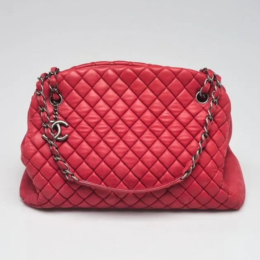 Chanel Mademoiselle Tote Red Lambskin